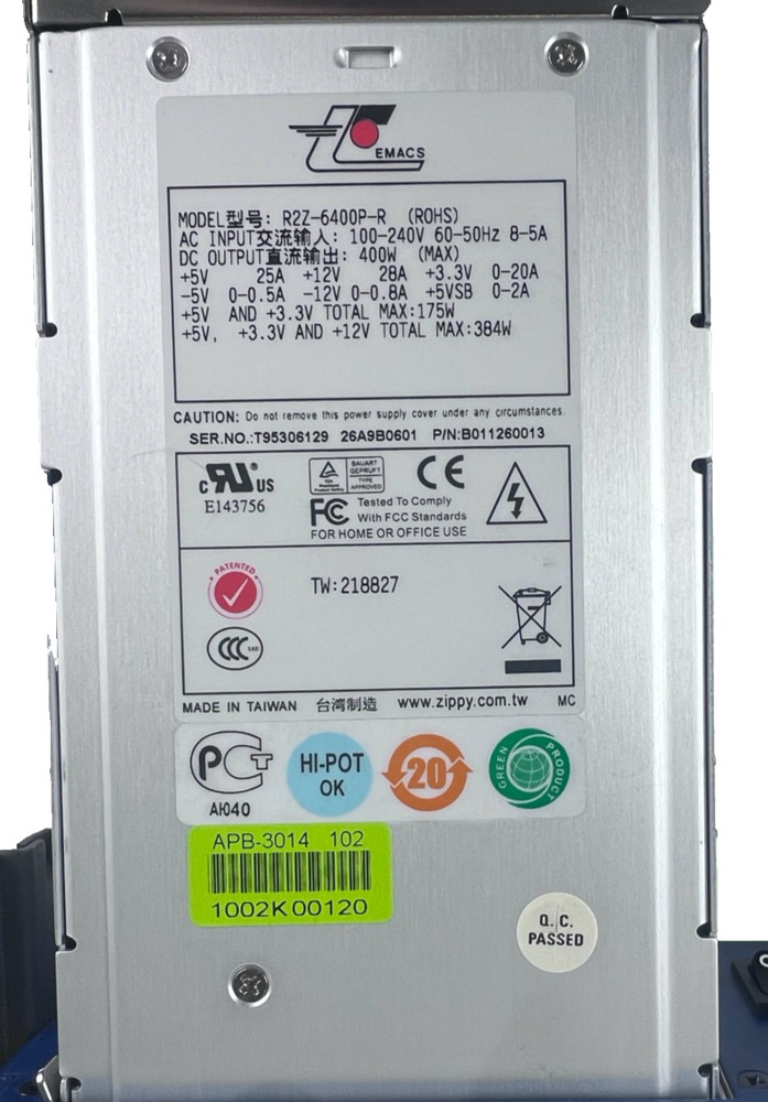 IMPERVA x2500 SecureSphere 4-Port G/BIT NETWORK SECURITY APPLIANCE