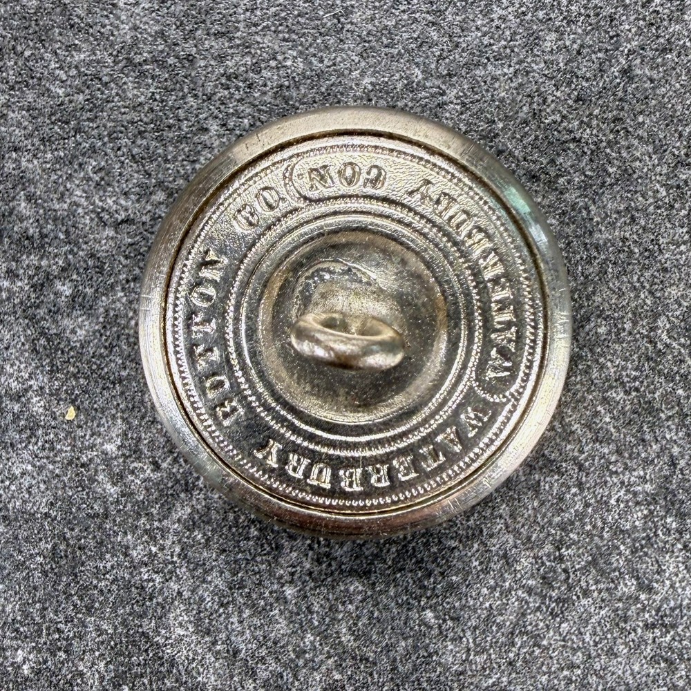 1895 Fire Department FD Wreath Button Waterbury Button Co