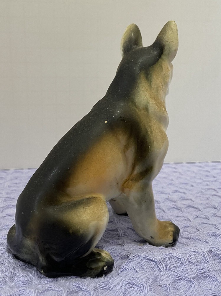 German Shepherd Figurine Vintage