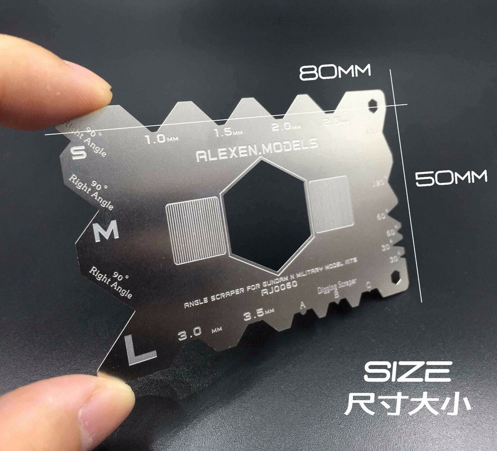 C-angle Scraper Plate Tool for Gundam and Armor Assembly Model Hobby Kits