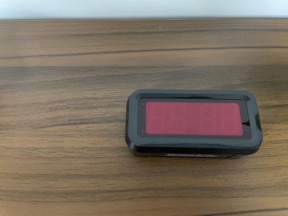 Digital Alarm Clock LED Display Small Wall Clock Battery Operated