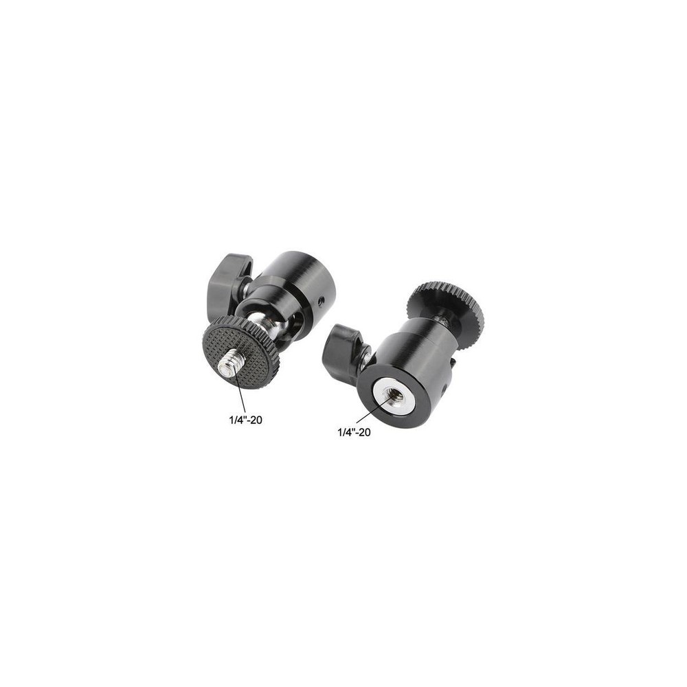CAMVATE 1/4"-20 Mini Ball Head, 2-Pack #C1817
