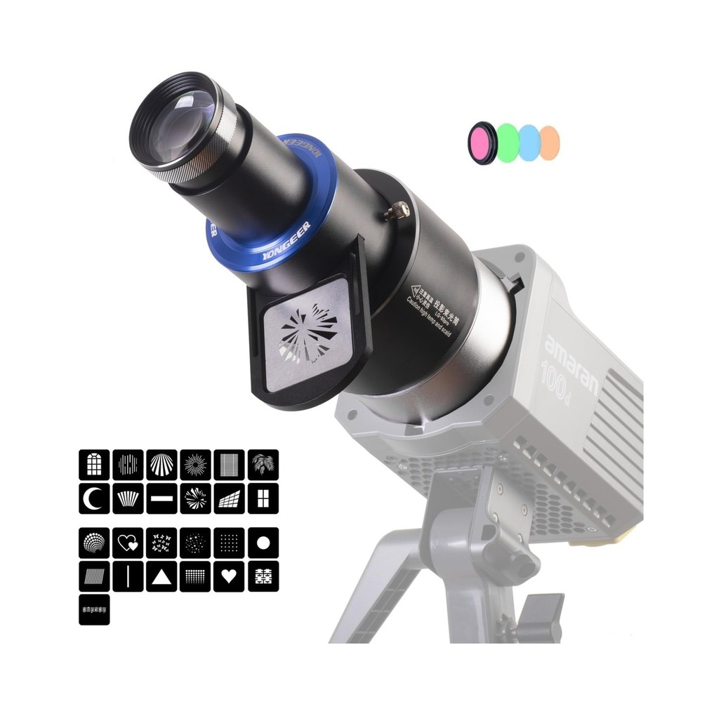 Bowens Mount Projector Attachment,Spotlight Conical Optical Snoot kit for Fla...