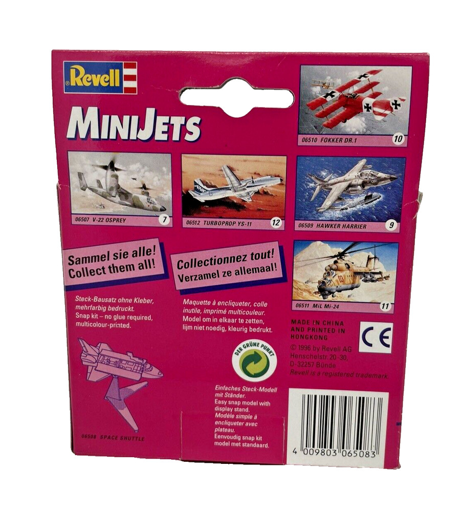 Revell Mini Jets Vintage 1996 Model Space Shuttle 06508