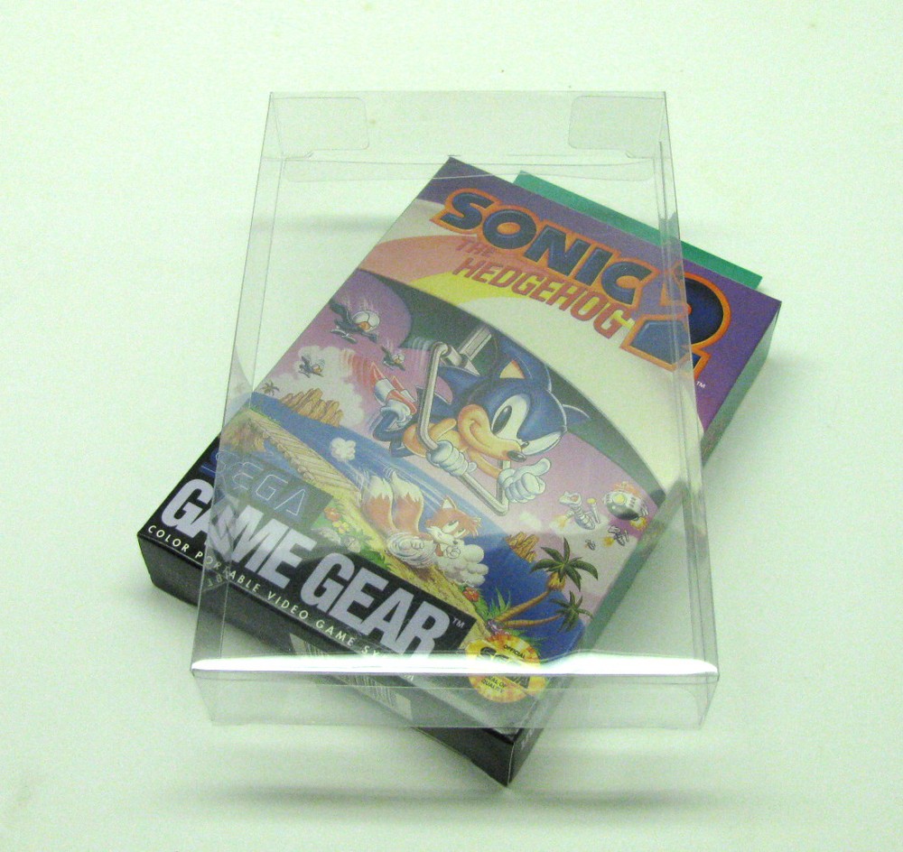 10x SEGA GAME GEAR BOX CIB - CLEAR PLASTIC PROTECTIVE BOX PROTECTOR SLEEVE CASE