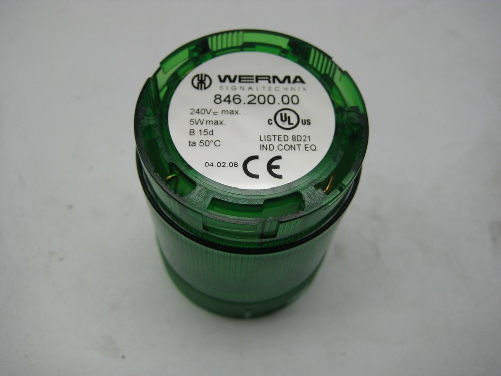 WERMA 846.200.00 GREEN STACK LIGHT NSNP