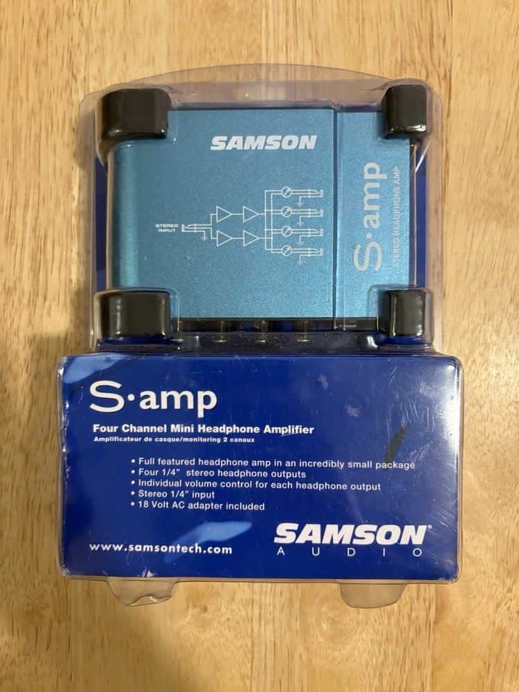 Samson S-amp Stereo Headphone Amplifier Amp