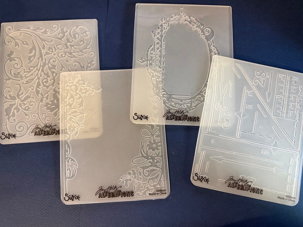 4 - Sizzix Tim Holtz Alterations Embossing Folders Vintage
