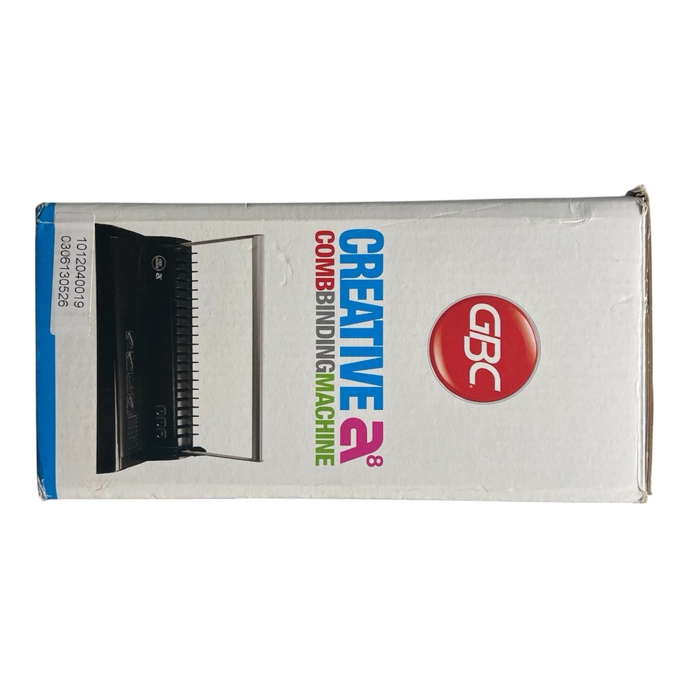 GBC Creative A8 Comb Binding Machine – Like New with Box – Binds 145 Sheets