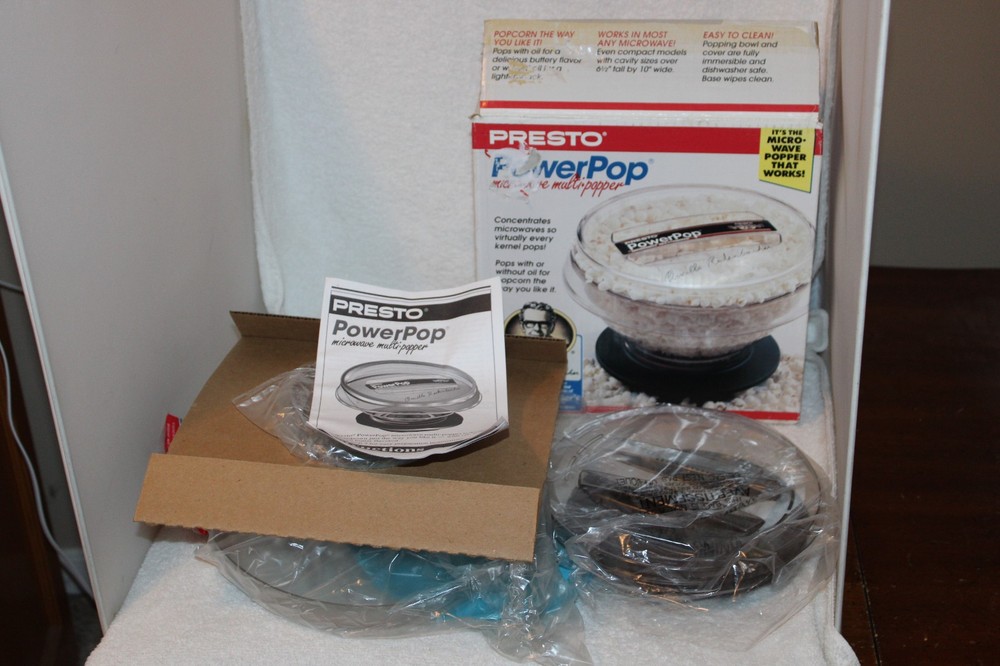 Presto Power Pop Microwave Popcorn Popper 04830 , EUC, 1996