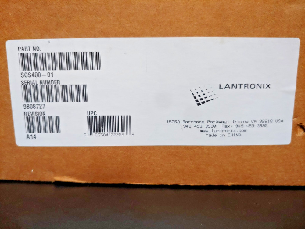 LANTRONIX SCS400 Secure Console Server New in Box