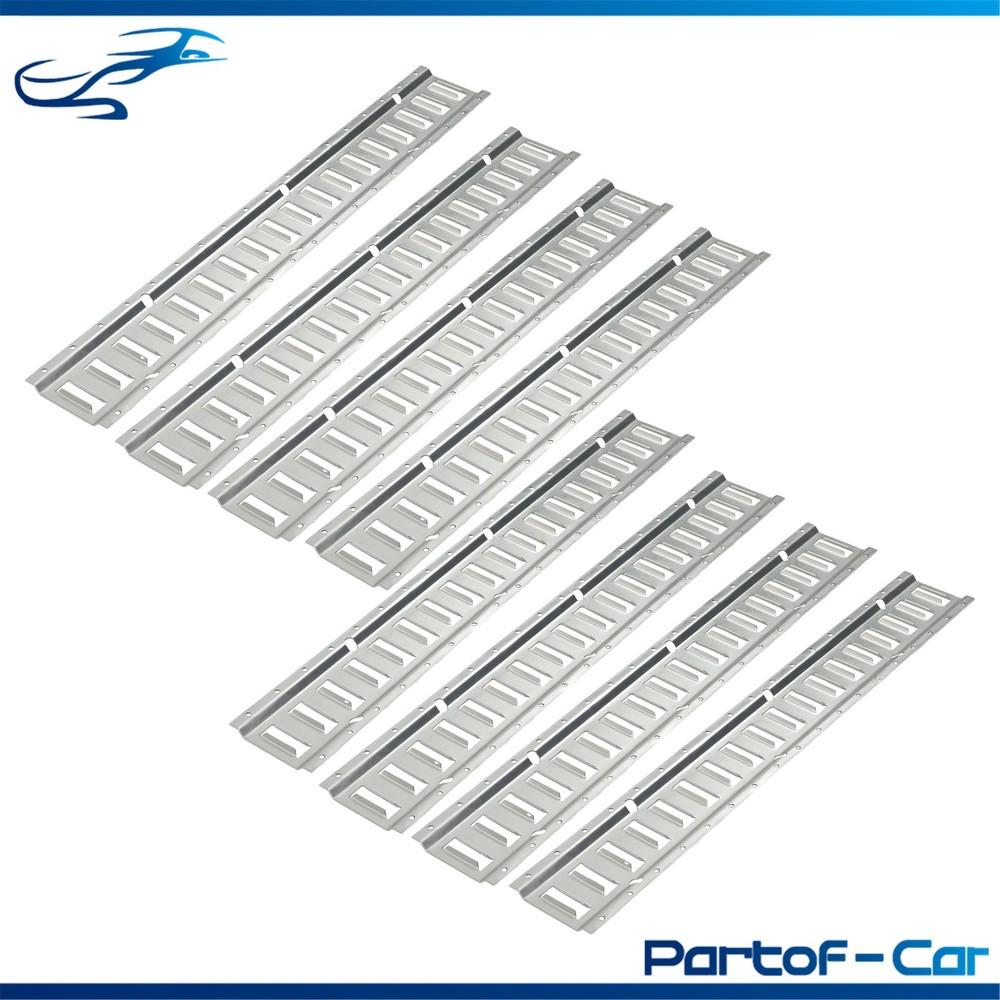 Silver 24 Pack 36" E Track Rail Sections With Hardware Fit For Trucks Garages