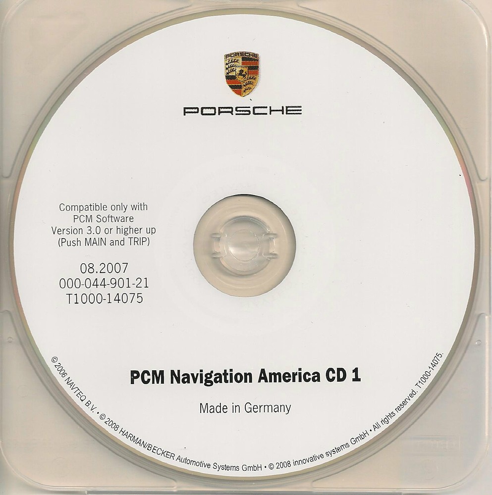 2003 2004 Cayenne Carrera 911 Boxster Navigation Map Update Northwest + Canada