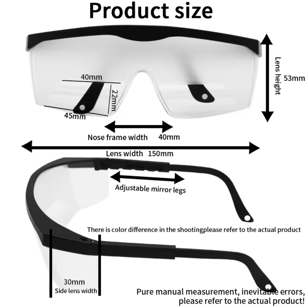 3 PACK Adjustable Instrument Flight (IFR) Training Glasses (Foggles) - Black