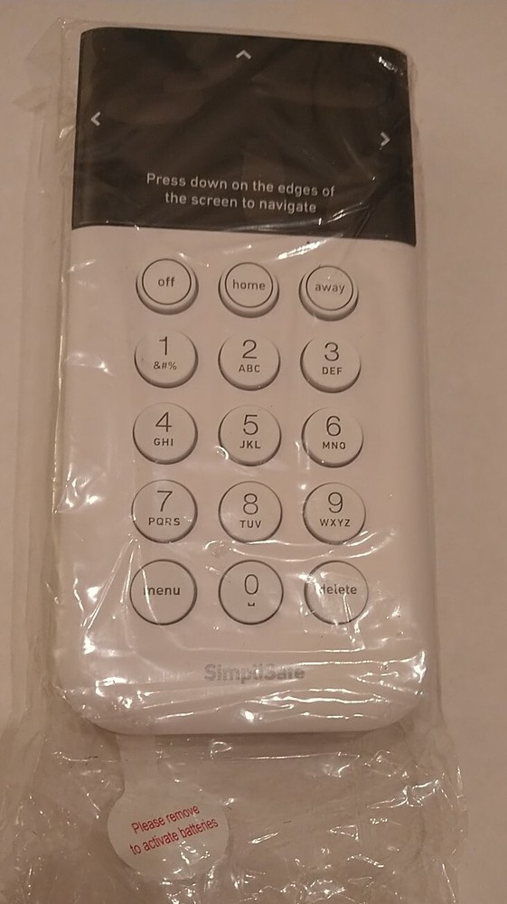 SimpliSafe Home Security System Wireless Security Keypad KP3W SSKP3 - White NEW