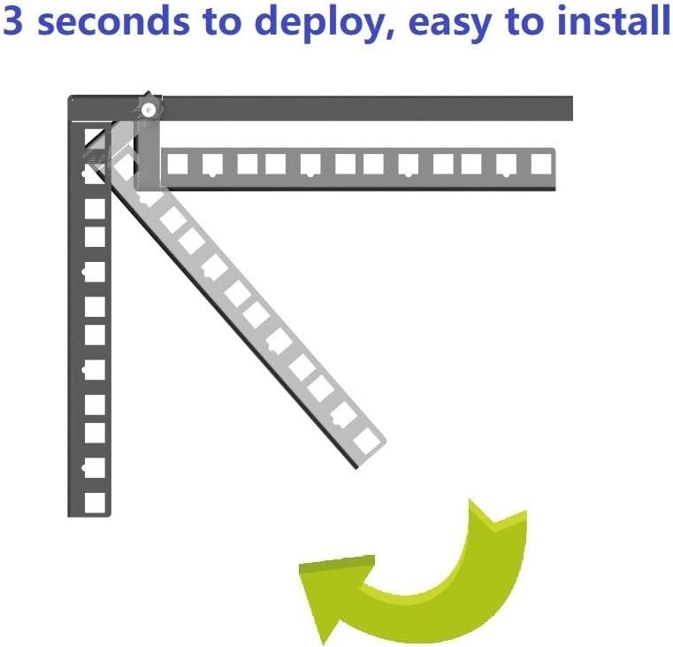 4U 19 Inch Vertical Wall Mount Rack Lightweight Wall Mountable Server Rack fo...