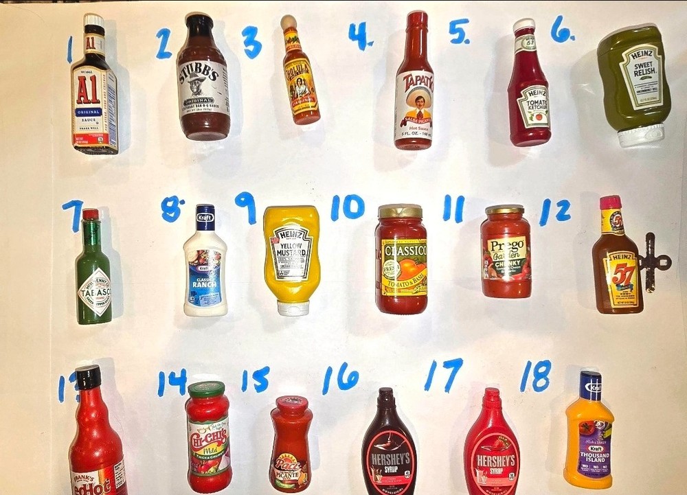 Mini Brands Seasonings Collection | Miniature Spice Bottles, Sauces, Syrups