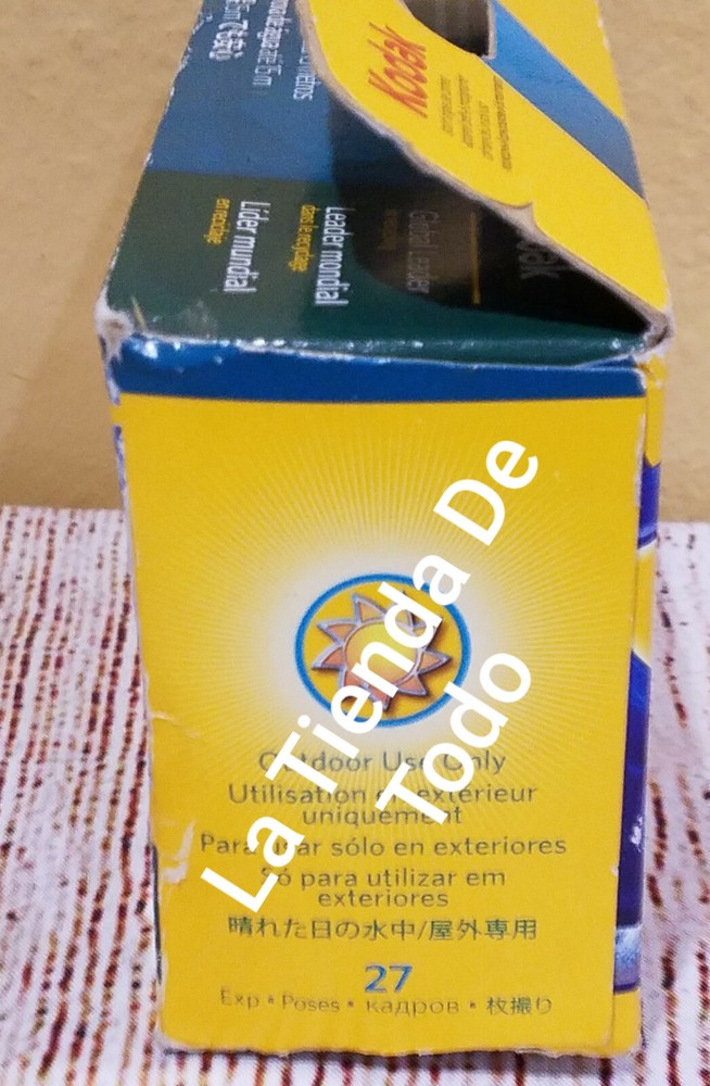 WATERPROOF SINGLE USE DISPOSABLE RUGGED SHOCKPROOF CAMERA 27 EXPOSURES READ