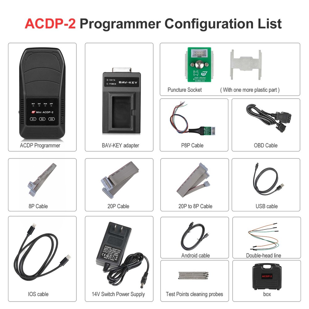 Yanhua Mini ACDP 2 ACDP-2 Master Basic Module K-ey Progarmming No Need Soldering