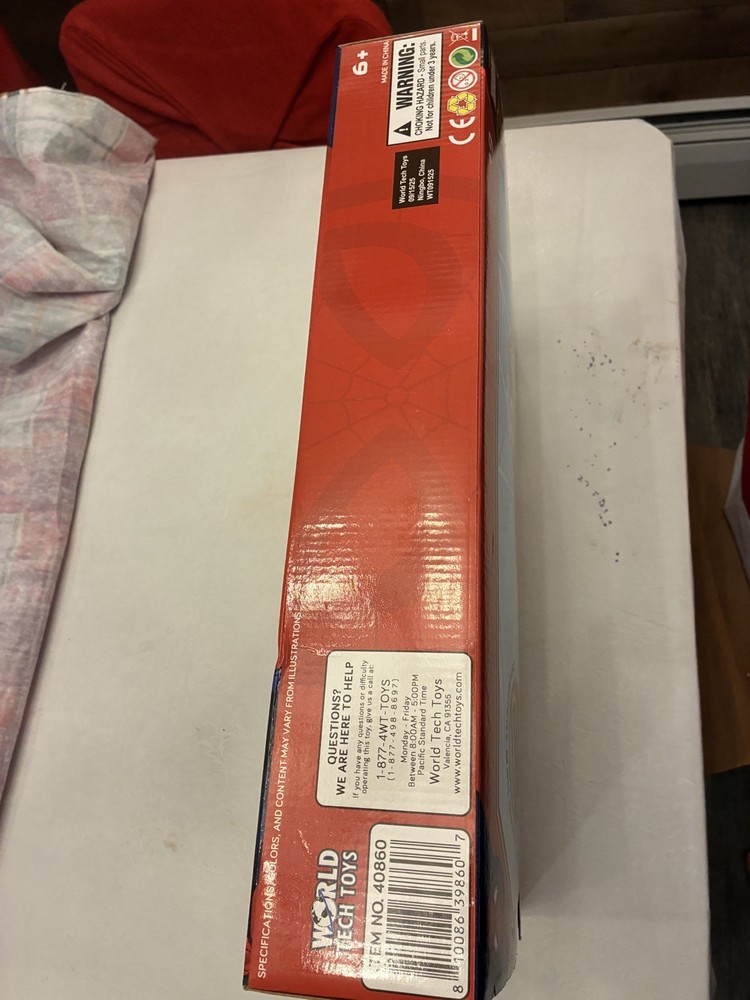 Marvel Spiderman 19" TableTop Pool Table, Convenient Ball Catch New Never Used