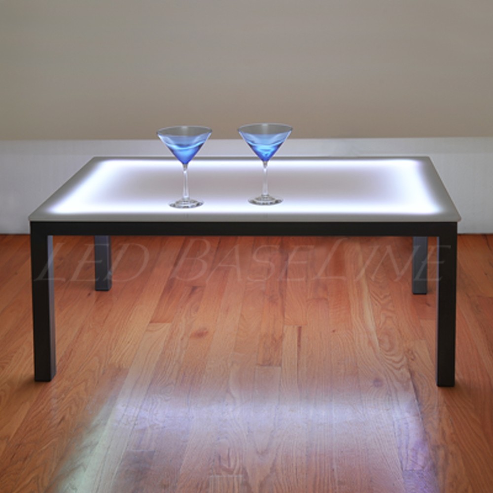 22" Lighted BAR COFFEE TABLE MODERN COLOR CHANGING