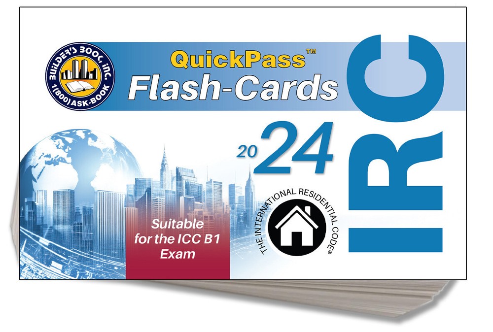 2024 International Residential Code IRC QuickPass Flash-Cards