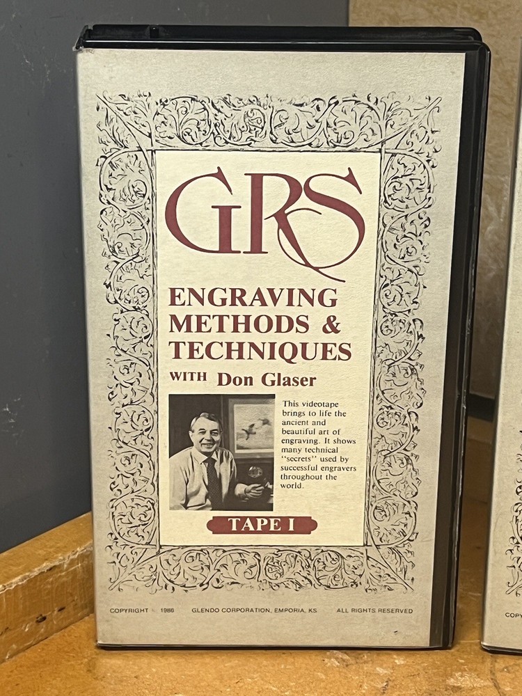 GRS Engraving Methods & Techniques VHS Tape by DON GLOSER ~