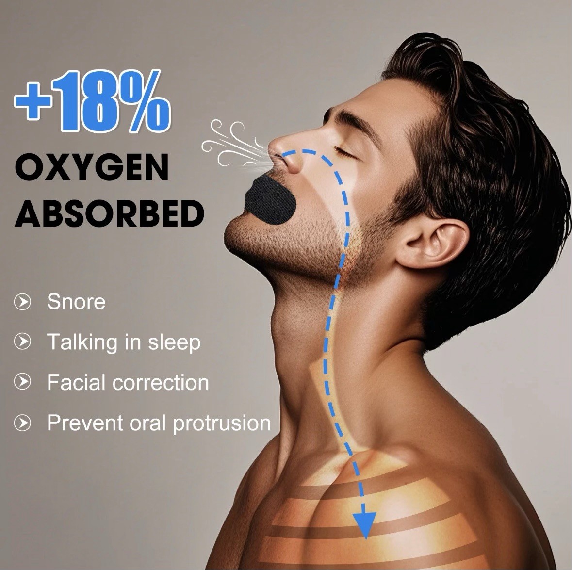 Arivara 60 Pcs Mouth Patch Tape Strip Advanced Gentle for Improved Breathing