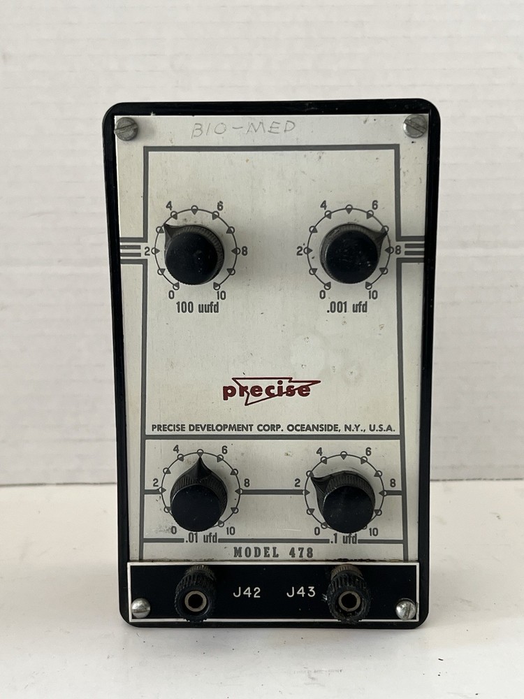 1950’s Precise Decade Capacitor Box Model 478 - Untested