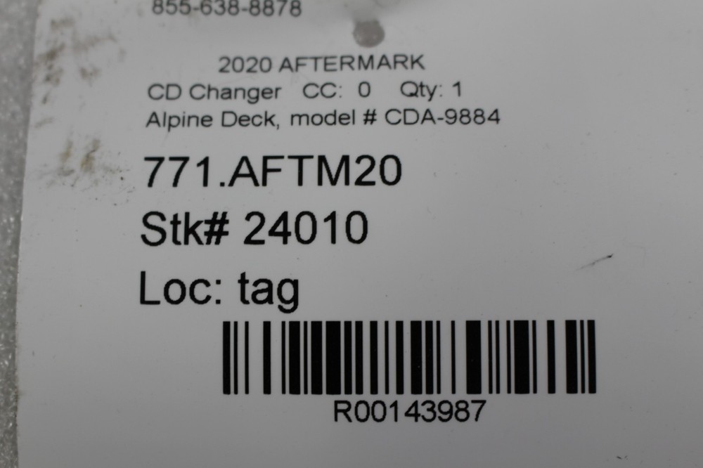 Alpine Deck, Model #CDA-9884, Used