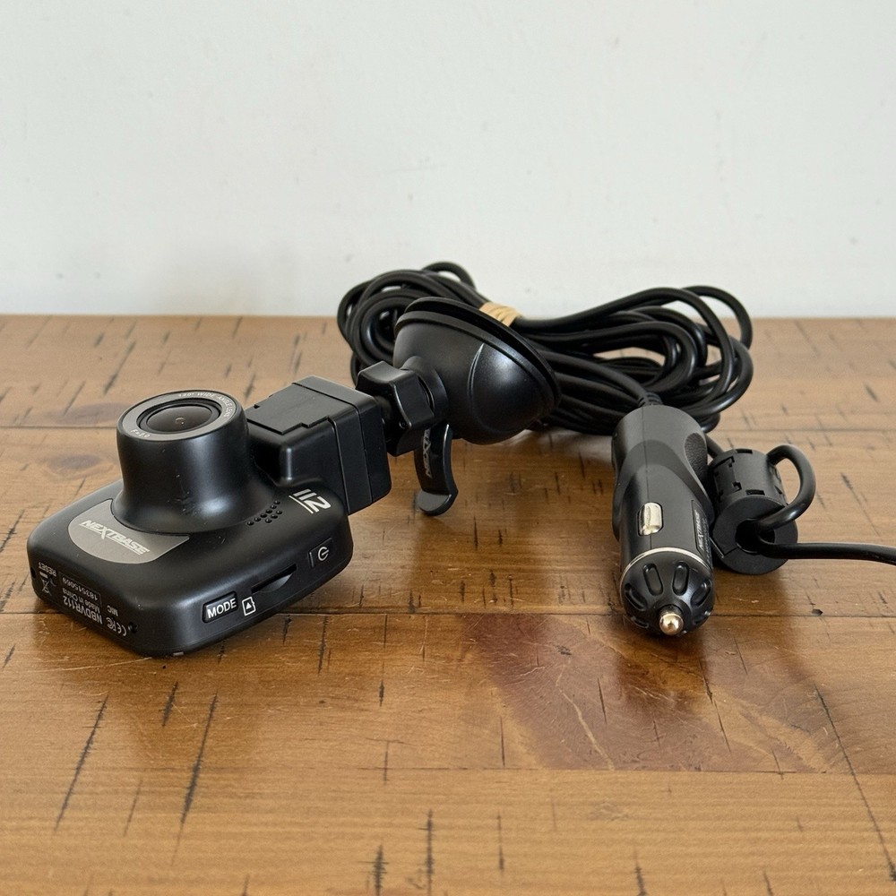 Next Base 112 Dashcam HD 720p USB Micro SD Needed NBDVR112 Black Tested Working
