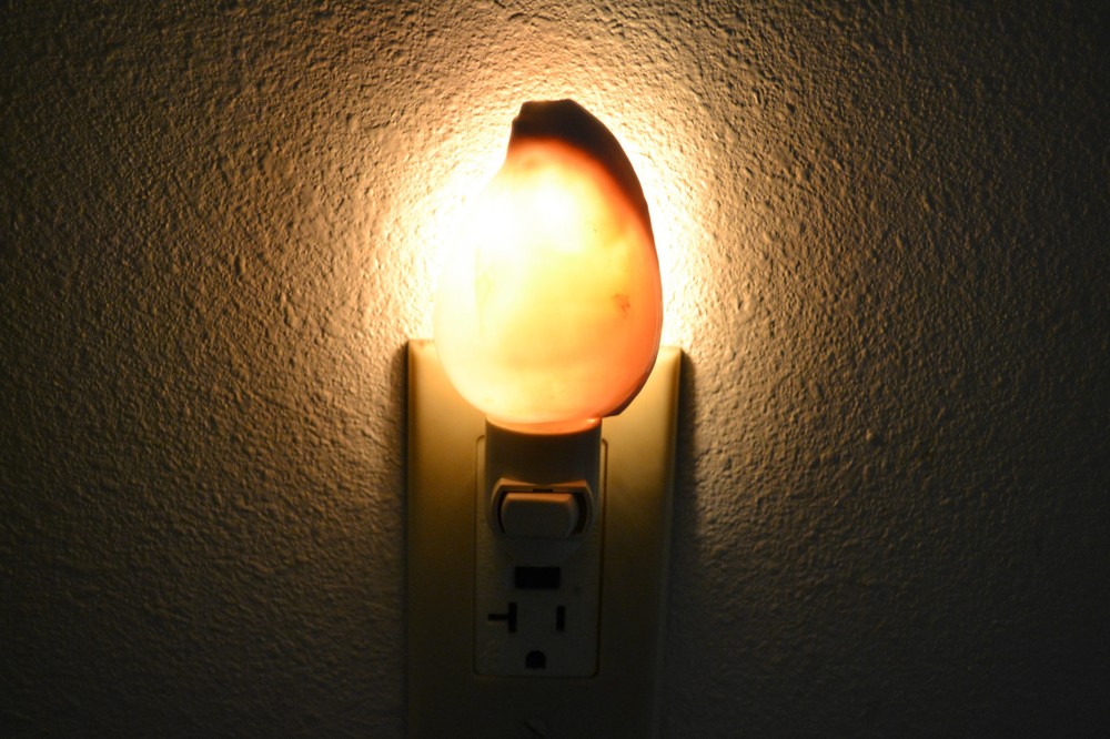 WHITE CONCH SEA SHELL NIGHTLIGHT PLUG IN OCEAN THEME