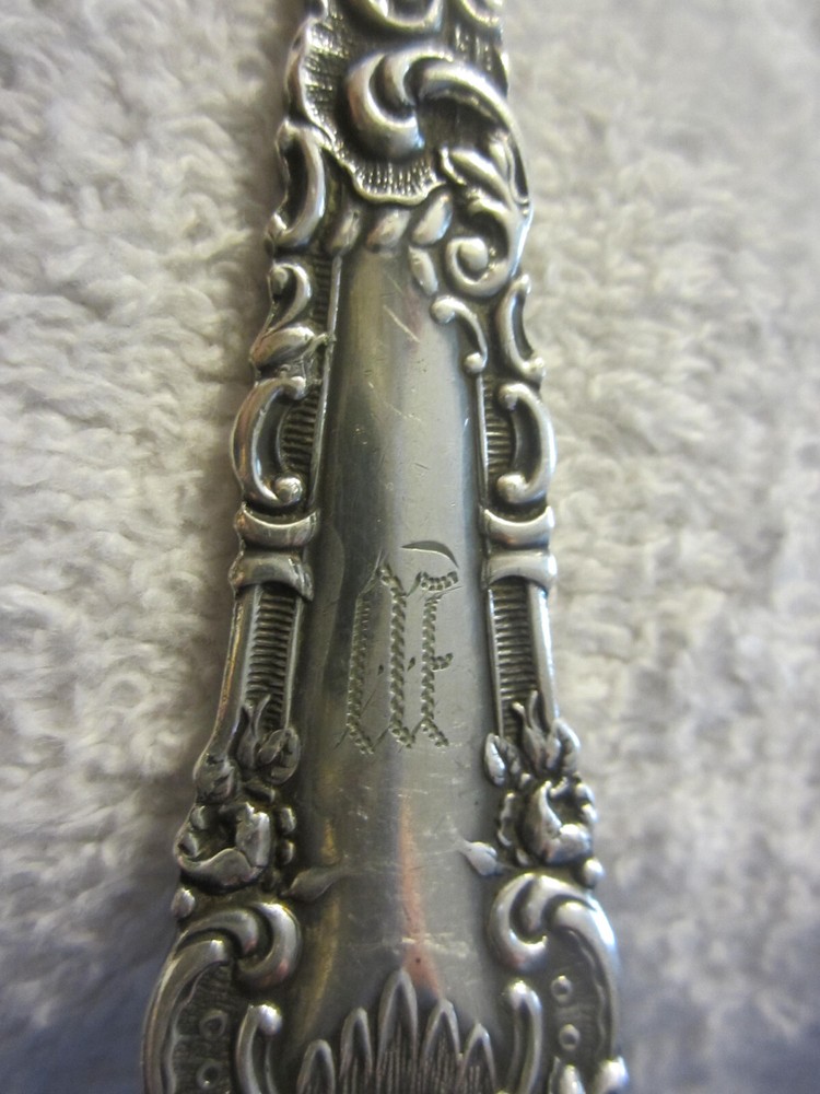 6 antique spoons,Wm Rogers YALE set of, 6" Silverplate International 1894 VTG