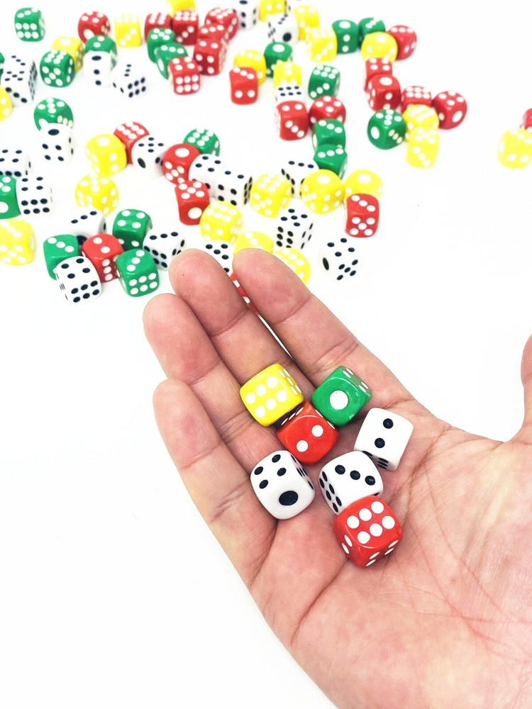 96 Pc Solid 6-Sided Game Dice Colors Dice for Board Games Dice Set Accessories