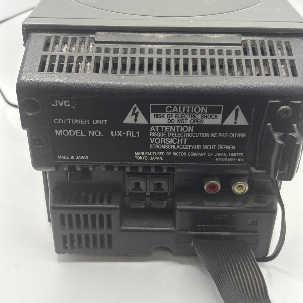 JVC UX-RL1 UX-RA1 MICRO COMPONENT SYSTEM CD PLAYER AM/FM STEREO ONLY UNTESTED