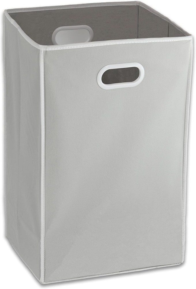 Foldable Closet Laundry Hper Basket, Grey
