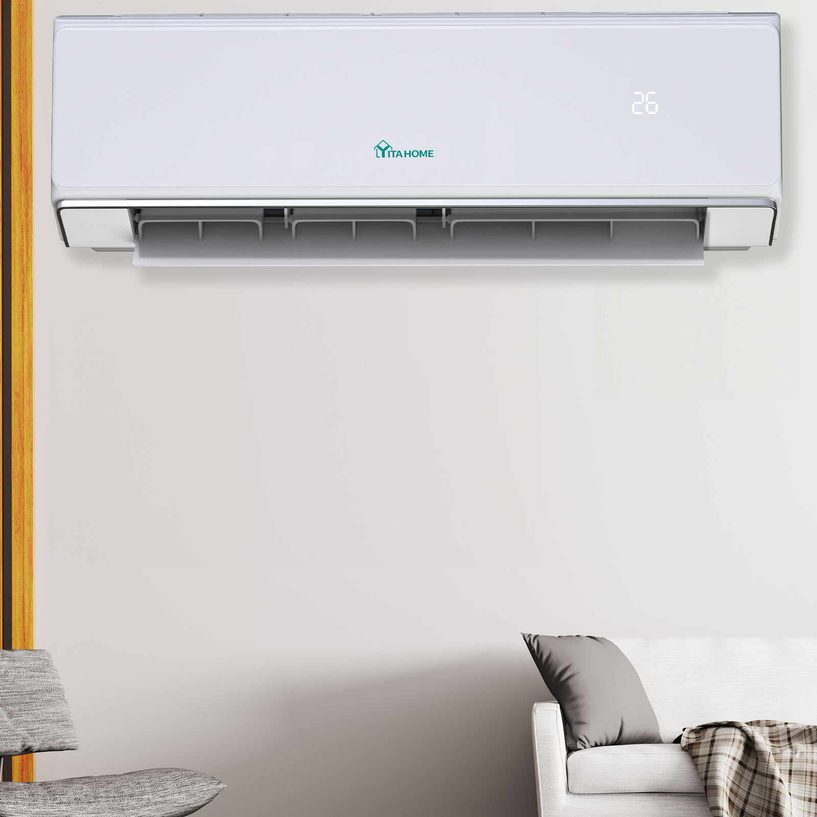 18000 BTU Mini Split Air Conditioner Heat Pump System 208-230V Ductless AC Cool