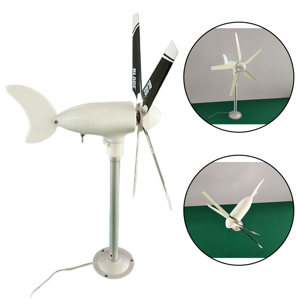 5-Blade 20V 3-Phase Wind Turbine Model Vertical Axis Permanent Magnet Generator
