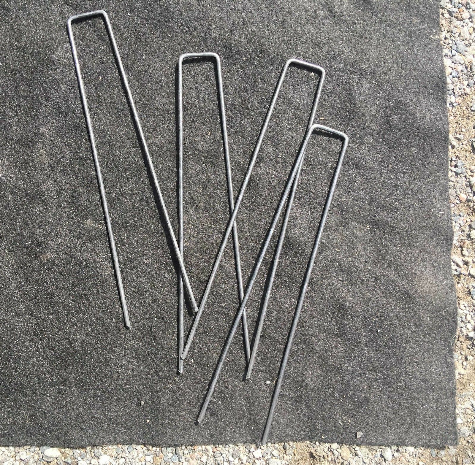 Sandbaggy 9 Inch GALVANIZED Landscape Staples ~ SOD Stakes Fabric Pins -11 Gauge