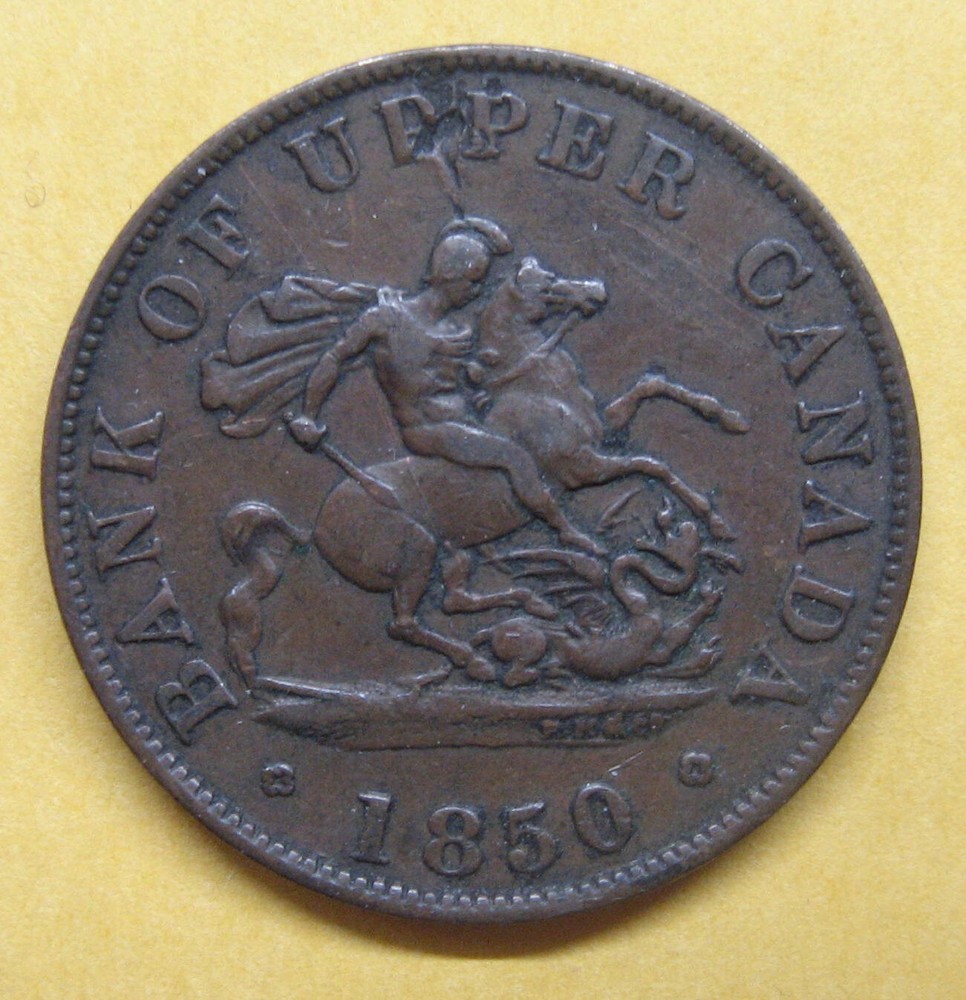 1850 Upper Canada 1/2 Penny Token Take a Look