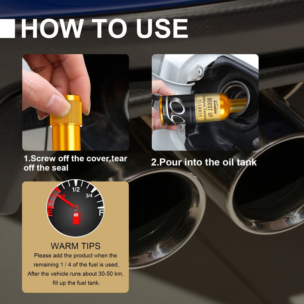 High-Performance Catalyst Cleaner - Removes Carbon Deposits from Exhaust System