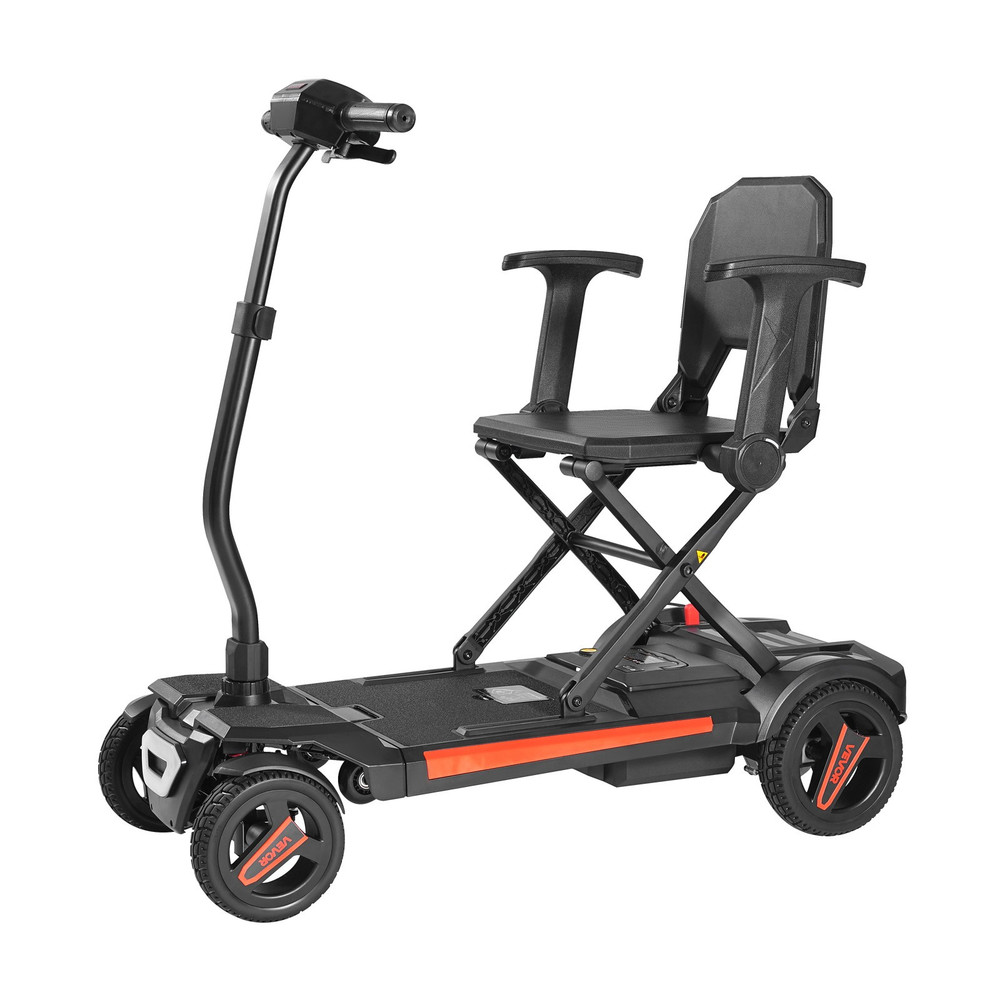 4-Wheel Electric Mobility Scooter Auto Folding Scooter with Remote Control