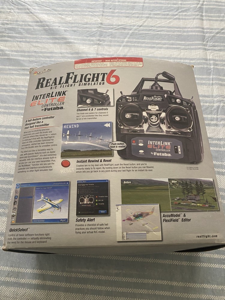 Real Flight 6 R/C Flight Simulator with Interlink Elite Controller pc