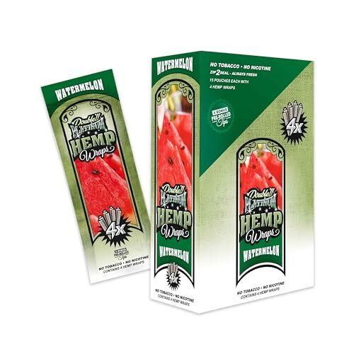 Platinum Wraps - Watermelon - 15 Pack Display - (4 Wraps/Tips Per Pack)