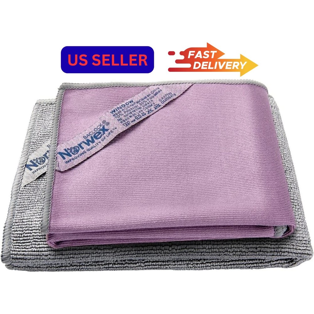 2 PACK (4pc) Norwex Basic Package, EnviroCloth + Window Cloth. FAST SHIPPING