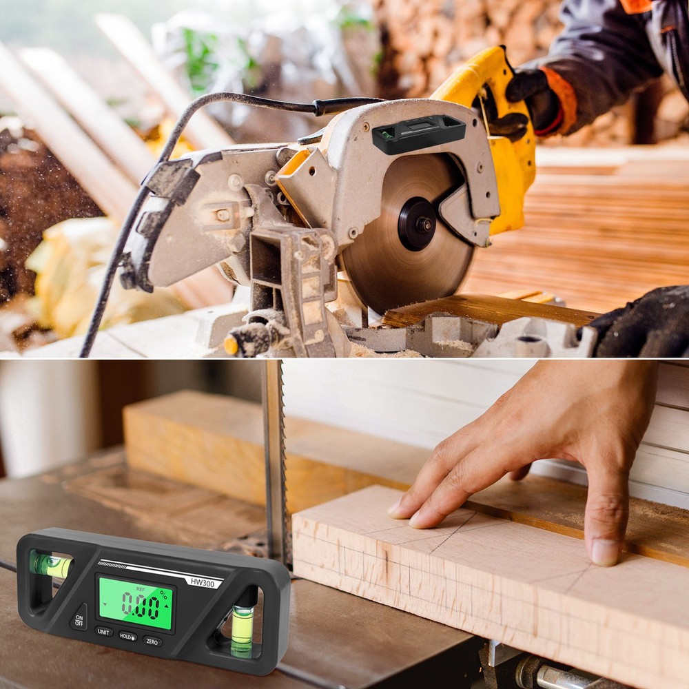1 PC Portable Magnetic Base Digital Level Tool Angle Measuring Instrument
