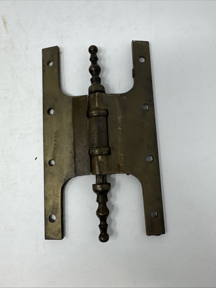 Antique Hardware 3 Hinges and a door plate. c1908