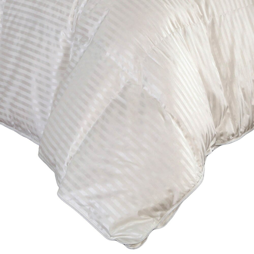 Goose Down Comforter Striped 900 Thread Count Silk Extra Warm Heavy Duvet Insert