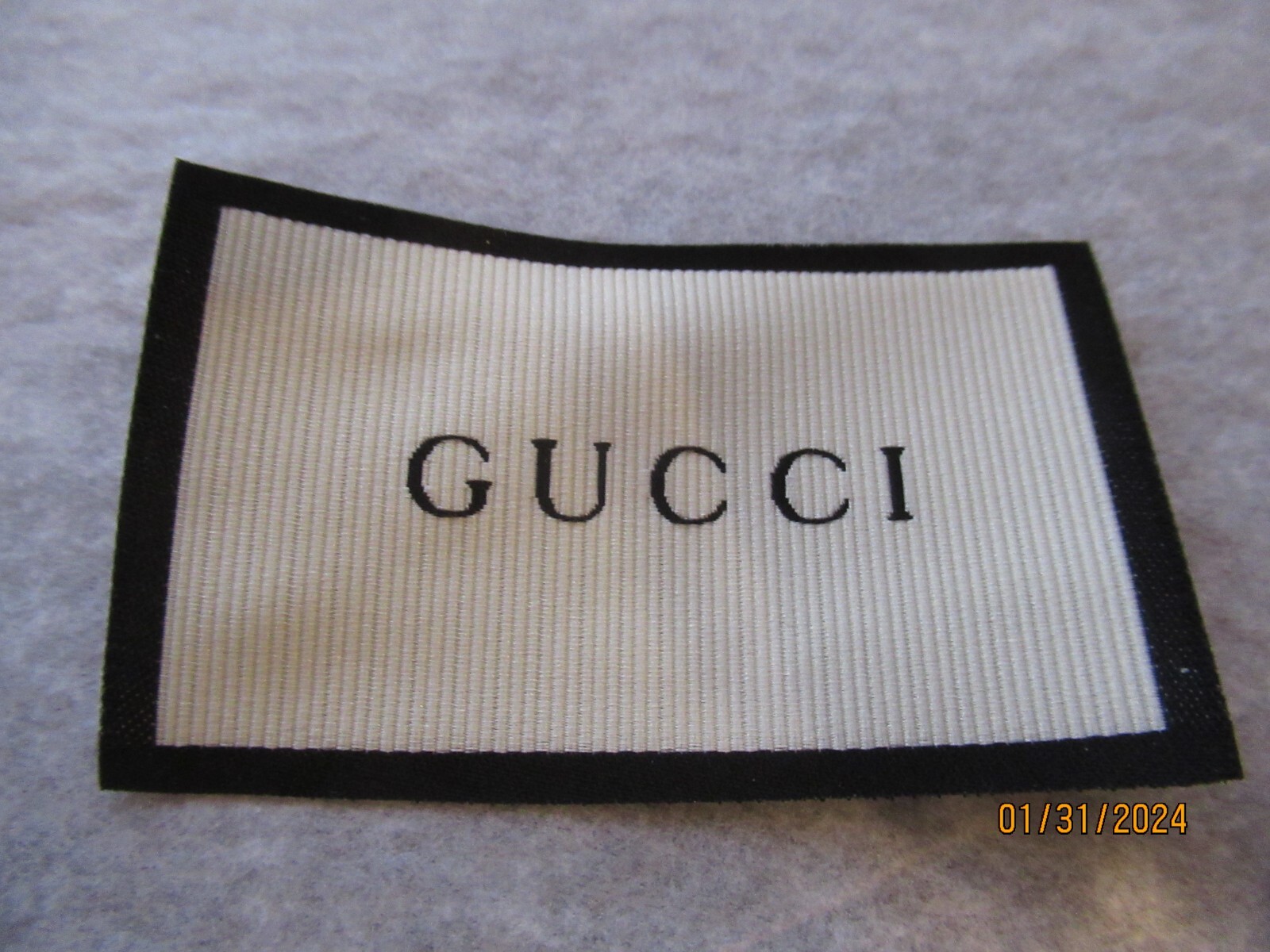 GUCCI 1 Clothing Designer Tag LABEL Replacement Sewing Accessories