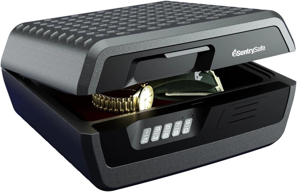 Durable Digital Keypad Lock Box for Documents & Jewelry - Fire & Water Resistant